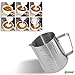 Ipow 20 Oz Measurements On Both Sides 18/8 Gauge Stainless Steel Steaming Frothing Pitcher for Espresso Machines, Milk Frothers & Latte Art