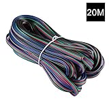 20m 4 Pin LED Strip Extension Cable Wire Cord Line for RGB 5050 3528 Cord, 22 AWG