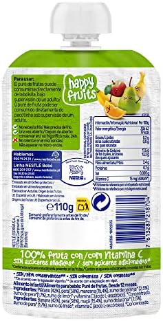Nestlé pure happy fruits 110g - embalagem de 8