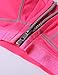 SYROKAN Women's High Impact Front Closure Racerback Full Support Wirefree Sports Bra Hot Pink 36C