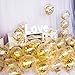 Gold Confetti Party Balloons 100 Pack 12 With Golden Paper Confetti Dots for Party Supplies Wedding Graduation Birthdays Bridal Shower â€¦