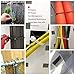 HS Clear Zip Ties 8 Inch (Bulk-1000 Pack) Nylon Cable Ties 40 Lbs Self-Locking Wire Ties for Electronics Organizer