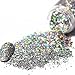 BORN PRETTY Holographic Laser Glitter Nail Sequins Holographic Silver Hexagon Sparkle Glitter Flakes Powder Dust Tips manicuring Nail Art Decoration 10g