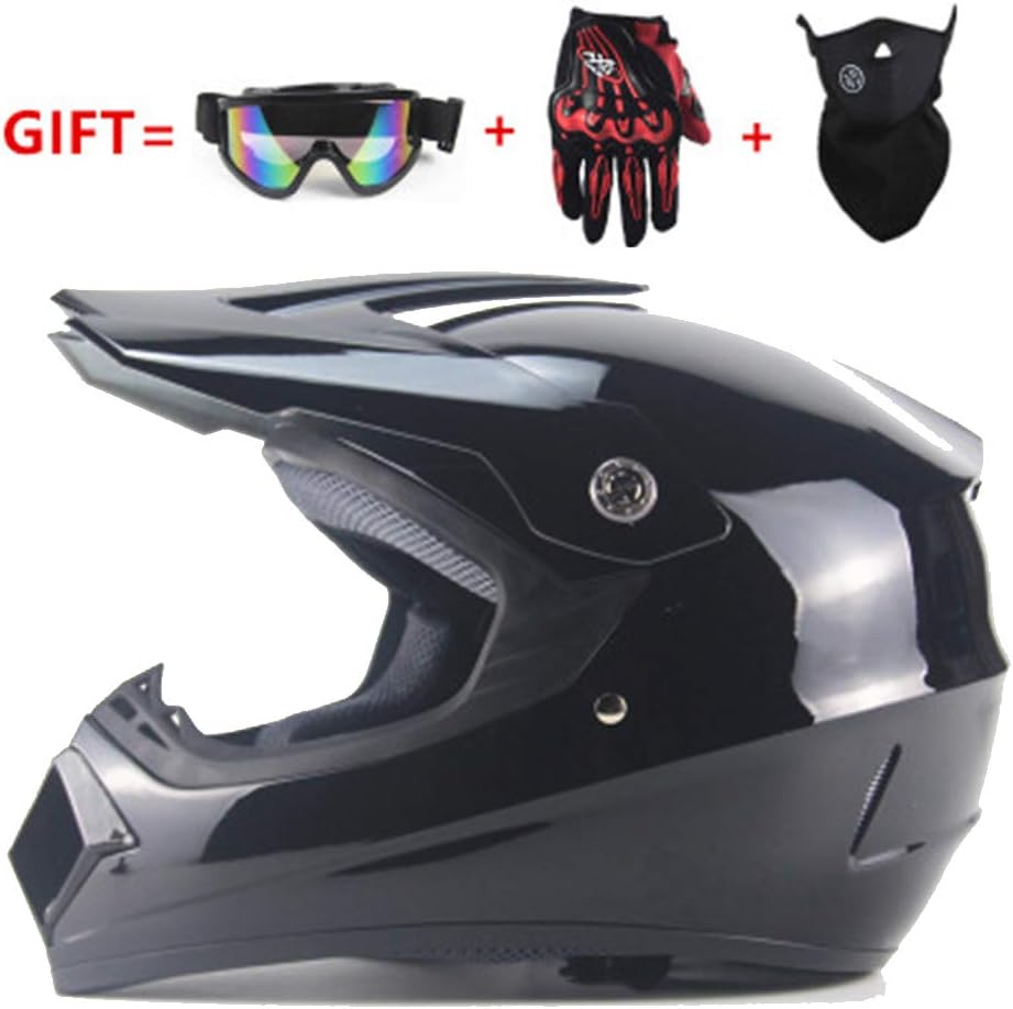 Motocross Fullface Helm Set - Mit Brille, Handschuhen & Maske Für Offroad & MTB