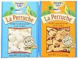 Béghin Say La Perruche Variety: One 8.8 oz Box Each of Rough Cut Brown Sugar Cubes and Rough Cut White Sugar Cubes