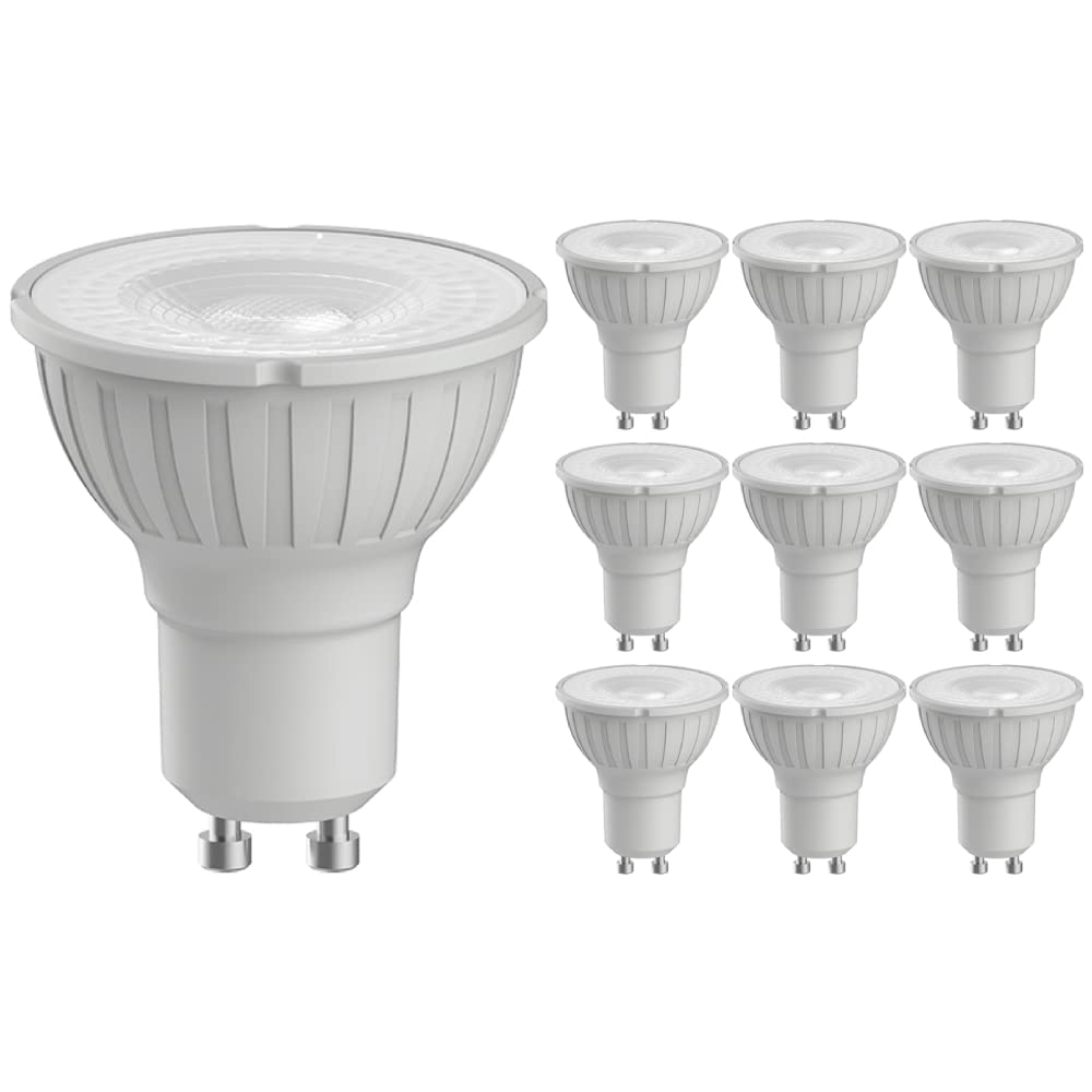 Megaman Pack of 10 x 140512E LED GU10 PAR16 Lamp 4.2 Watt 35 Degree 4000K Cool White