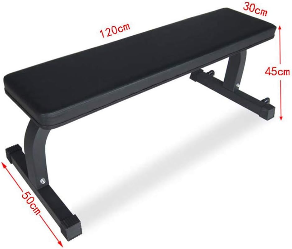 ZQQ Flat Weight Bench, Steel Frame Flat Weight Training Exercise Bench, Multifunctional Fitness Chair Dumbbell Bench Home Gym Abdominal Muscle Exercise Equipment: Sports & Outdoors