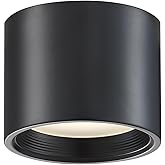 Access Lighting - HI Access 50005LEDD-BL/ACR Transitional LED Flush Mount from Reel Collection in Black Finish