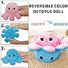 LENDOO Reversible Octopus Double-Sided Flip Soft Toys, Octopus Plush Cute Mini Octopus Stuffed Animals Doll Creative Toy Gifts for Kids/Girls&Boys/Friends (PINK+LIGHTGREEN)
