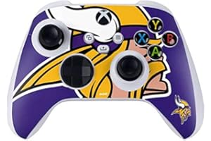 Skinit Decal Gaming Skin Compatible with Xbox Series S Controller - Officially Licensed NFL Minnesota Vikings Retro Logo Design
