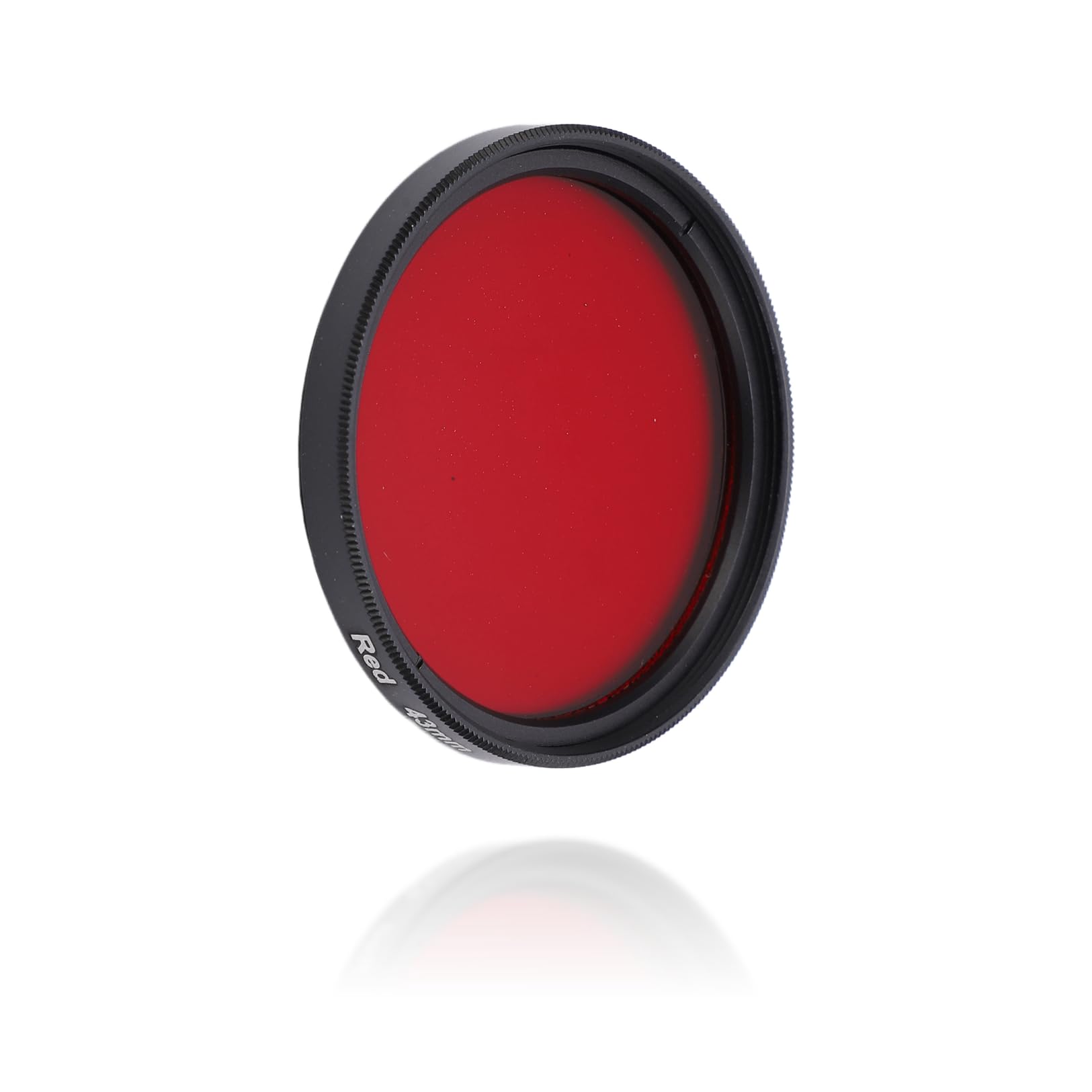 Red DSLR Camera Lens Filters - 40.5mm 43mm 46mm 49mm HD Full Color Filter, Waterproof Oil Proof With Lens Case for Most DSLR Cameras (43mm)