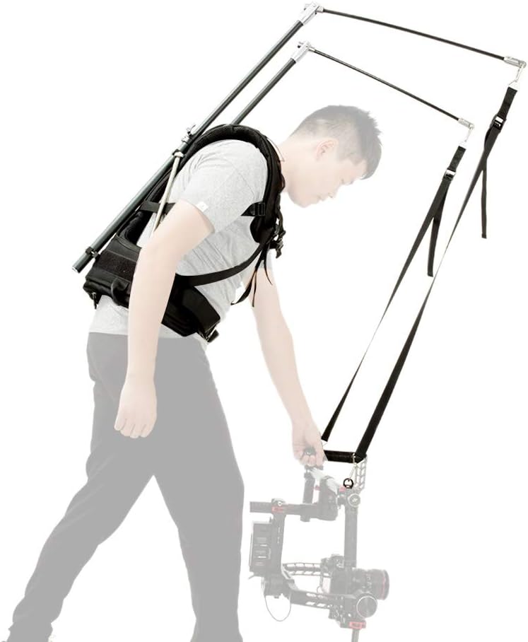 V10 Professional 3 Axis Gimbal Support Vest Stabilizer 5.5-17.6lb 2.5-8 KG Bearing Vest Compatible Electrical DJI Ronin…