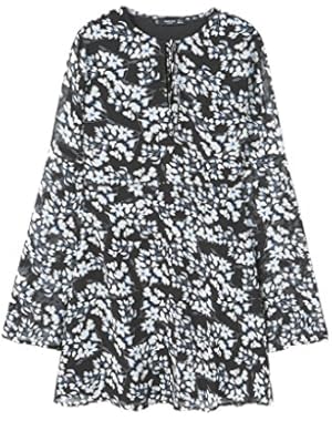 Mango Women's Flared Sleeves Dress