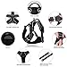 BARKBAY No Pull Dog Harness Front Clip Heavy Duty Reflective Easy Control Handle for Large Dog Walking(Black,M)