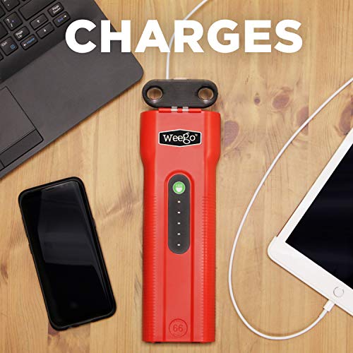 Weego 66.1 Jump Starting Power Pack MEGA BUNDLE includes Weego 66.1 High Performance Lithium Ion Jump Starter (New 2019 Model) plus Weego 12V DC Adapter, Weego SAE Adapter and Weego OBDII Memory Saver