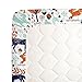 Carousel Designs Navy and Orange Woodland Animals Crib Sheet - Organic 100% Cotton Fitted Crib Sheet - Made in The USA