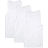 Calvin Klein Men`s Classic Ribbed Tank 3-Pack (White(NP2207-100)/White, X-Large)