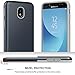 Galaxy J3 Orbit/ J3V J3 V 3rd Gen/Express Prime 3/ J3 Star/ J3 Achieve/Amp Prime 3/ J3 Aura/Sol 3 Case, Androgate Hybrid Matte Cover Case with Screen Protector for Samsung Galaxy J3 2018, Dark Blue