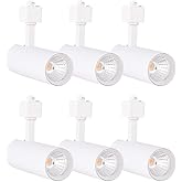 mirrea 16.5W Dimmable LED Track Lighting Heads Compatible with Single Circuit H Type Rail Ceiling Spotlight 90 CRI 24° White 
