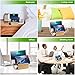 NEXGADGET 6 in 1 Bamboo Charging Station for Multiple Devices,6 Port 40W USB Desktop Charger,Fast USB Charging Station Organizer for Cellphone,Smart Watch,Tablets and Other USB Devices(5 Pack Cables)