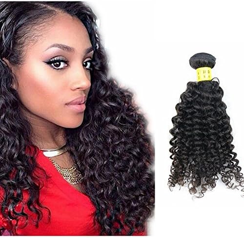 ALI V Indian Curly Hair 3 Bundles Jerry Curl Human Hair Extensions 300g Total Full Head Natural Black Color Can be Dyed 08 08 08 inch