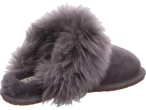 UGG Women's Scuff Sis Slipper, Charcoal, in Kenya Whizz Slippers
