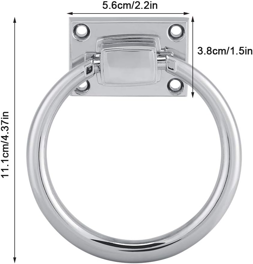 Shiny Silver Drop Pull Furniture Cabinet Handle Wooden Door Knocker Chair Pulls Handle - Image 4