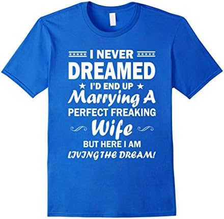 Mens  Proud Husband Of A Freaking Awesome Wife T Shirt 2XL Royal Blue