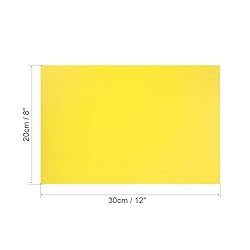 uxcell Corrugated Plastic Sheets,3mm Yellow Blank