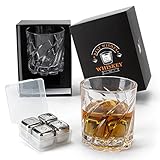 MIMITOOU Whiskey Glasses, Whiskey Stones Gift Sets