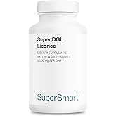 Supersmart - DGL 3,000 mg Per Day - Gut Health - Extract of Liquorice Root for Gastrointestinal Health | Non-GMO & Gluten Free - 100 Chewable Tablets