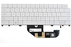 KGIGIBE Replacement Backlit Keyboard for Dell XPS 13 Plus 9320 Series Laptop Keyboard US White