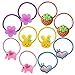 18 Pcs (9 Pairs) Cartoon Toddlers' Elastic Hair Ties Girls' Hair ropes Kids Ponytail Holder