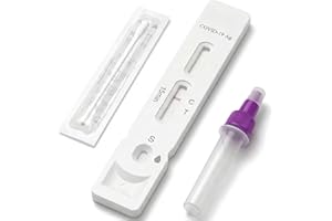 BeC COVID-19 Rapid Test Kit | Health Canada Approved | 5 Pack | Proudly Canadian | At-Home Antigen Tests | Results in 5 Minut