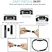 For Fitbit Charge 2 Bands, Adjustable Replacement Bands for Fitbit Charge 2 with Metal Clasp Small Large Black