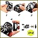 Low Profile Baitcasting Fishing Reels, 12 Stainless Steel Bearings, 18LB Super Drag, Magnetic Tuned Dual Brakes Baitcast Reel for Bass, Crappies, Perch, Trout, Walleyes and More
