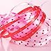 Tatuo 3 Rolls Valentine Ribbons Heart Curling Ribbon for Decoration and Gift Wrapping, 100 Yards of Each Roll (Red, White and Pink Heart)