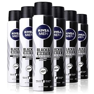 NIVEA-MEN-Invisible-Black-White-Original-Anti-Perspirant-Deodorant-Spray-Pack-of-6-6-x-250ml-Mens-Anti-Perspirant-Deodorant-Masculine-Fragrance-Mens-Deodorant-Spray NIVEA MEN Invisible Black and White Original Anti-Perspirant Deodorant Spray Pack of 6 (6 x 250 ml), Men's Anti…