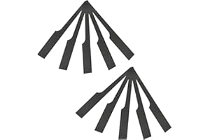 CADUFUELLY 10Pcs Versatile 32T Reciprocating Saw Blade Set, Bi-Metal, Black, For Air Body Saws, Metal, Wood, Plastic, Rubber,