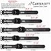 CARTERJETT EXTRA LARGE Genuine Leather Band Compatible with Apple Watch Ultra 49mm & 46mm 45mm 44mm Band - Men Women - Watch Band for iWatch Series 10 & All Models (XXL - Carbon Fiber Black)