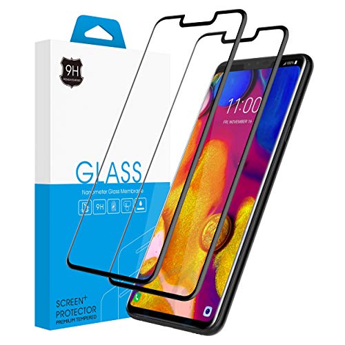 [2 Pack] Rosebono LG V40 ThinQ Tempered Glass Screen Protector, [High Definition] [Bubble Free] Anti-Scratch Ultra Clear Screen Protector for LG V40 ThinQ