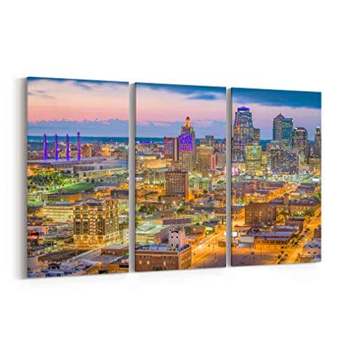 Kansas City Skyline Canvas Kansas City Canvas Art Kansas