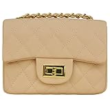 Volcanic Rock Women Quilted Crossbody Bag Girls Side Purse and Shoulder Handbags Designer Clutch with Chain