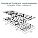 FLEXIMOUNTS 2' x 6' Black 2-Pack 2x6ft 24-inch-by-72-inch Wall Shelf Garage Storage Rack, 24