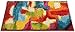Blooms Multi Abstract Painting Red Orange Yellow Green Modern Brush Stroke Area Rug 2x3 (20