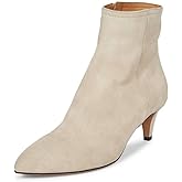 XYD Women Chic Low Kitten Heel Ankle Boots Pointed Closed Toe Side Zipper Prom Glitter Party Fashion Short Bootie Shoes