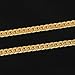 Usstore 1PC Women Men Necklace Fashion Gold Filled Curb Cuban Link Gold Pendant Chain Jewelry Gift (A)