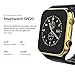 Scinex SW20 Smart Watch for Android and iPhone with 16GB Memory, Pedometer Smartwatch for Men & Women, Sleep Monitor Watch, Compatible with Cell Phone, Warranty Included (Black/Gold)