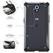 ZTE Avid Plus Case, ZTE Sonata 3 Case, POETIC Affinity Series Premium Thin/No Bulk/Slim fit/Clear/Dual Material Protective Bumper Case for ZTE Avid Plus (2016)/ ZTE Sonata 3 (2016) Black/Clear