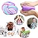 Huibudch Rainbow Slime Fluffy Slime Floam 10 OZ Slime 4 Colors Jumbo Slime Stress Relief Toy Keep Your hands Busy With 4 Colors 10 OZ( Blue Pink Green Purple)